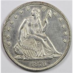 1876 SEATED HALF DOLLAR