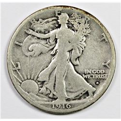 1916-S WALKING LIBERTY HALF DOLLAR