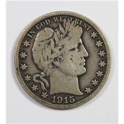 1915 BARBER HALF DOLLAR