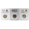 Image 2 : (3) PCGS GRADED WASHINGTON QUARTERS