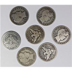 BARBER HALF DOLLAR LOT: