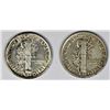 Image 2 : MERCURY DIME LOT: