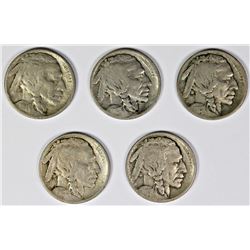 BUFFALO NICKEL LOT: