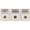Image 2 : THREE LINCOLN CENTS: SUPERB BU:
