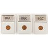 Image 2 : THREE LINCOLN CENTS: SUPERB BU: