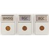 Image 2 : THREE LINCOLN CENTS: SUPERB BU: