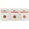 Image 1 : THREE LINCOLN CENTS: SUPERB RED BU: