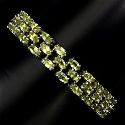 Natural Top Rich Green Peridot 154.33 Ct Bracelet