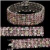 Image 1 : Natural Fancy Colors Tourmaline 274 Carats bracelet