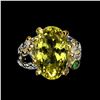 Image 1 : Natural Handmade 17x10mm Lemon Quartz Emerald