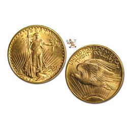 1923 $20 Gold Saint Gaudens AU Plus Grade