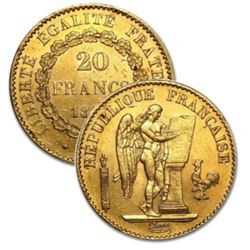 "Lucky Angel" 20 Franc Gold Random Date