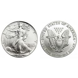 1990 US Silver Eagle BU grade