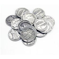 Lot of 10 Barber Dimes