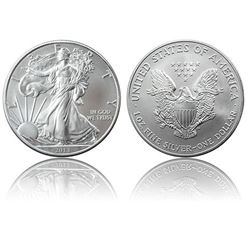 A 1oz Silver Eagle Bullion