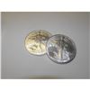 Image 1 : Lot of (2) Silver Eagles Random Years