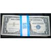 Image 1 : 100 Silver certificates - circulated