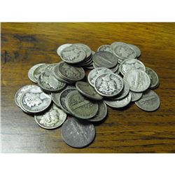 50 Mercury Dimes from Photo