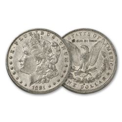 1881 o XF Morgan Silver Dollar