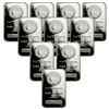 Image 1 : (10) 1 oz. Silver Morgan Design Bars-.999 Pure