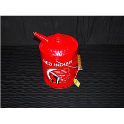 Restored Red Indian Gas Can