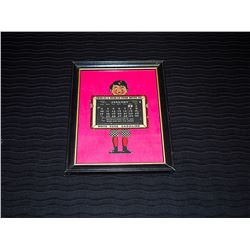 En-Ar-Co 1937 Framed Calendar