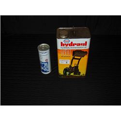 Gulfsport 2 Cycle Engine Oil (Full) & Esso Hyraul Hydraulic Tin with Some Contents