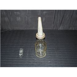 En-Ar-Co 1 Quart Glass Oil Bottle with Pourer