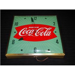 Original PAM Electric Coca-Cola Wall Clock - Working
