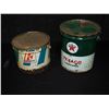 Image 1 : Texaco 35 Pound Pail With Lid & Royalite 25 Pound Grease Pail