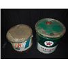 Image 3 : Texaco 35 Pound Pail With Lid & Royalite 25 Pound Grease Pail