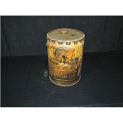Red Indian Motor Oil 5 Imperial Gallon Pail with Lid