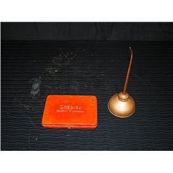 Snap On Tools Tin & Metal Oiler