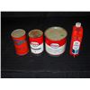 Image 2 : (2) Full Esso Marvelube Tins, Esso MP Grease Tin, & Esso Plastic Outboard Motor Oil
