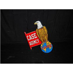 Case Eagle Double Sided Porcelain Fantasy Flanged Sign