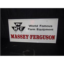 Massey Ferguson Farm Equipment Tin Single Sided Sign