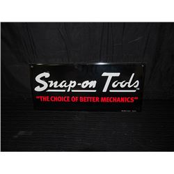 Snap On Tools Embossed Single Sided Tin Sign