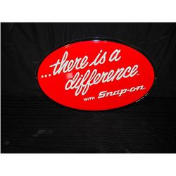 Snap On Tools “There is a Difference” Embossed Single Sided Tin Sign