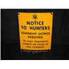 Image 1 : Province of Ontario Hunting Tin Sign