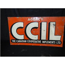 CCIL Painted Tin Sign