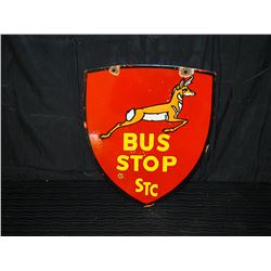 STC Double Sided Porcelain Bus Stop Sign