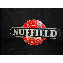 Nuffield Universal Tractor Double Sided Tin Sign