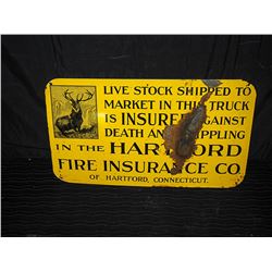 Hartford Insurance Single Sided Tin Sign