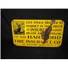 Image 1 : Hartford Insurance Single Sided Tin Sign