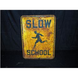 Original Heavy Metal School Crossing Single Sided Sign