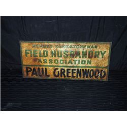 Original Field Husbandry Metal Sign