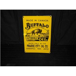 Buffalo Porcelain Single Sided Fantasy Sign