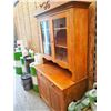 Image 2 : Maple Wooden Pantry Cupboard w/ Glass Doors