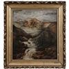 Image 1 : Fabulous Western Landscape oil with original frame and signed by the artist.
