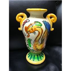 Vintage Japan, Mid Century Dragon Handled Vase